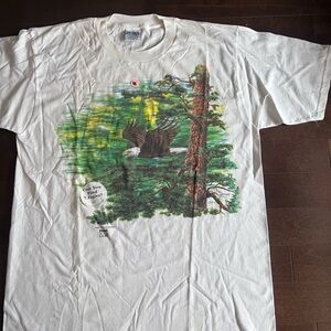 Vintage Nature Eagle Stand Out Designs 1994 Graphic Hidden Eagles NEW Rare Shirt